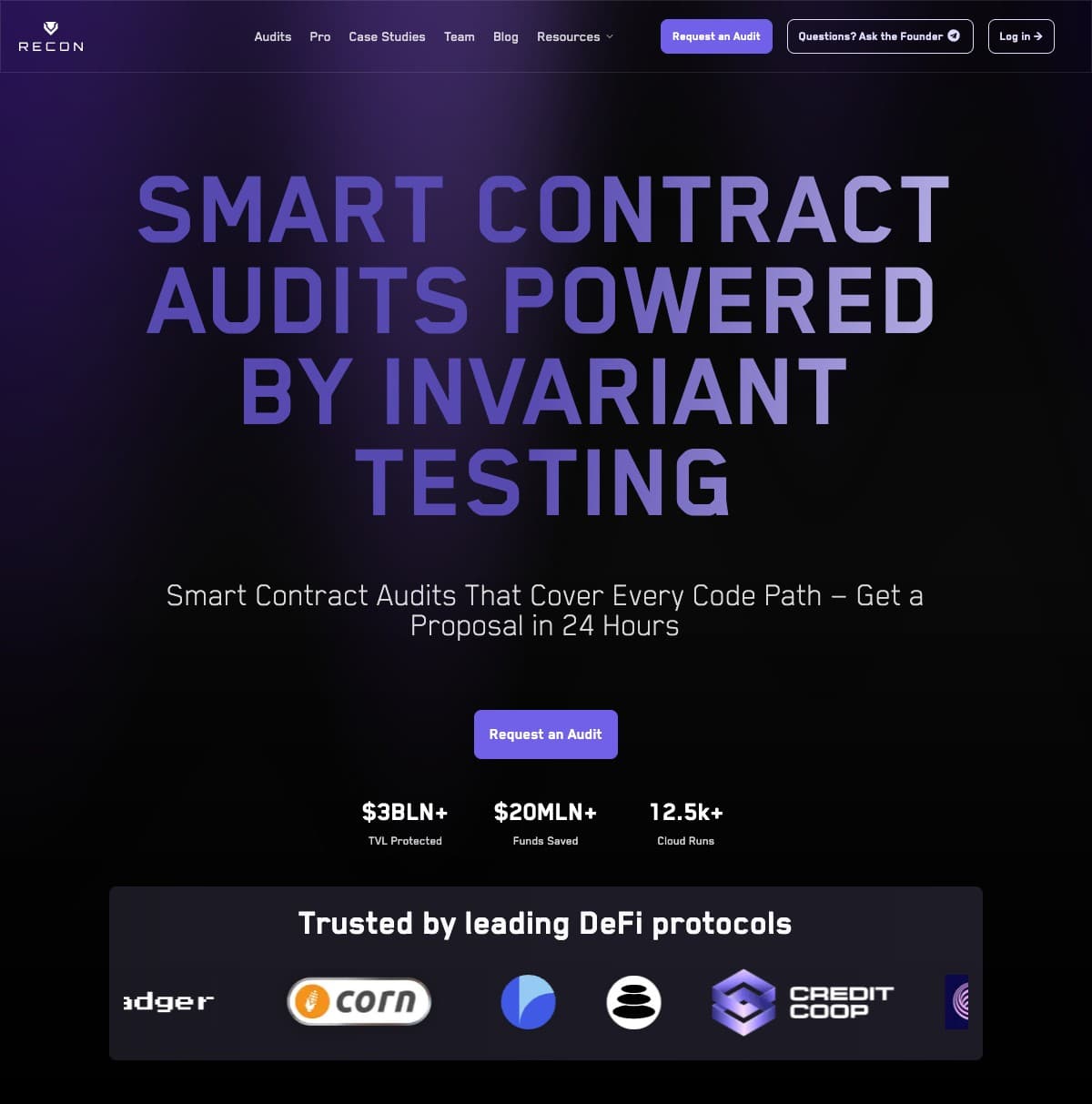 Recon, Dev tool, Web3, Product UI