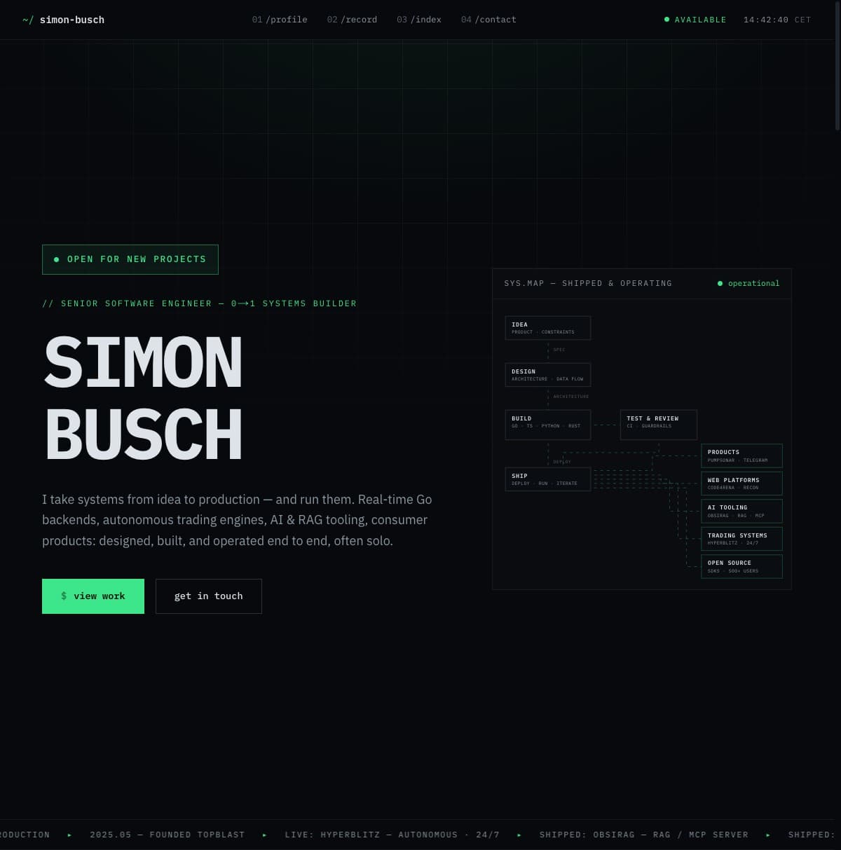 Simon Busch, Portfolio, Motion, Marke